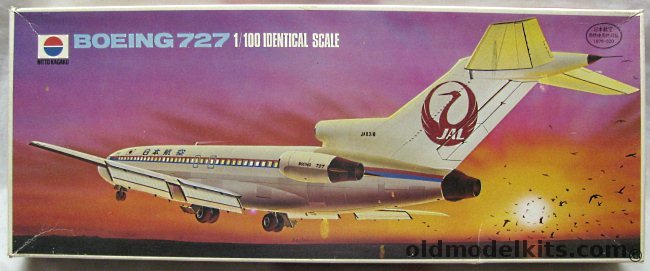 Nitto 1/100 Boeing 727 - JAL - (727-200), 150-1800 plastic model kit